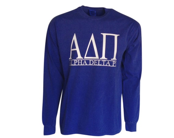 Alpha Delta Pi - Bar Design Long Sleeve T-shirt