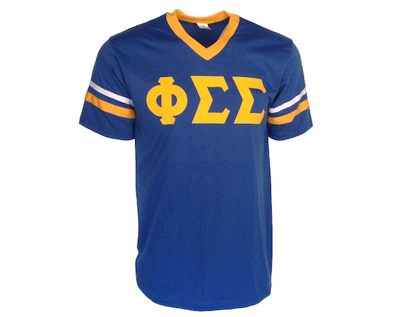 Phi Sigma Sigma - Stripe Sleeve T-shirt Jersey