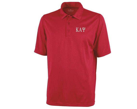Kappa Alpha Psi short sleeve heathered polo shirt