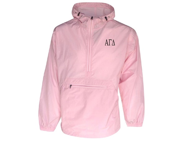 Alpha Gamma Delta Unlined Anorak (Pink)