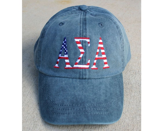 Alpha Sigma Alpha American Flag Cap