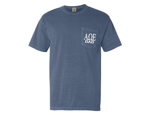 Alpha Omega Epsilon Dad Comfort Color Pocket T-shirt