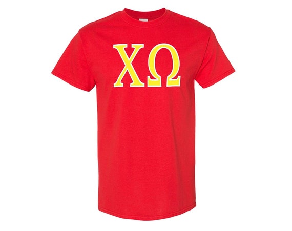 Chi Omega - T-shirt - 2 color letters