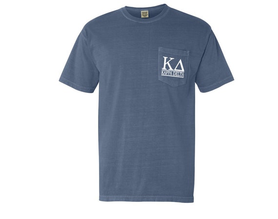 Custom Greek Bar Design Comfort Color Pocket T-shirt