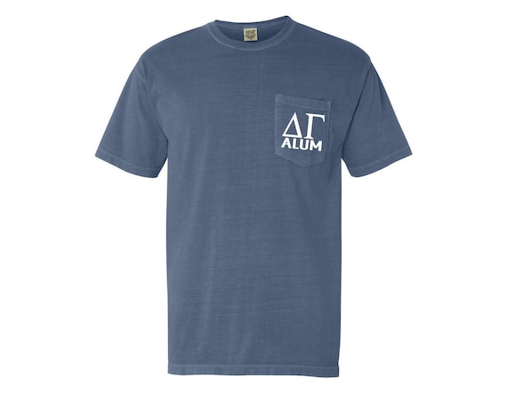 Delta Gamma Alum Comfort Color Pocket T-shirt