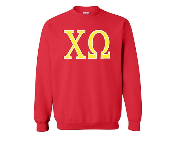 Chi Omega - Sweatshirt - 2 color letters