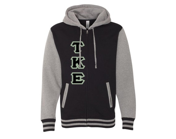 Tau Kappa Epsilon Varsity Full Zip Hooded Sweatshirt