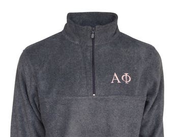 Alpha Phi Fleece Quarter Zip Pullover