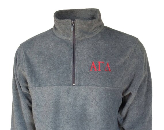 Alpha Gamma Delta Fleece Quarter Zip Pullover