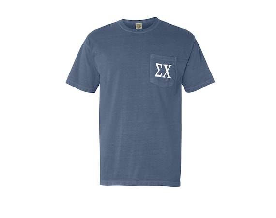 Sigma Chi Comfort Color Pocket T-shirt