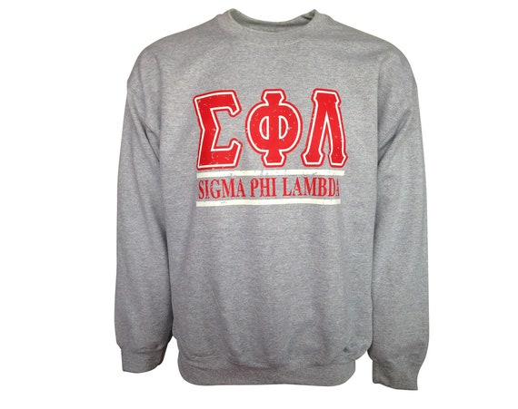 Sigma Phi Lambda Bar Design Sweatshirt MEDIUM