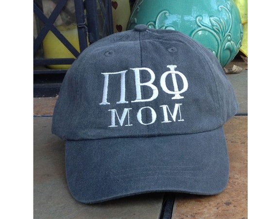 Custom Greek Letter MOM baseball cap