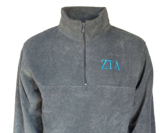 Zeta Tau Alpha Fleece Quarter Zip Pullover