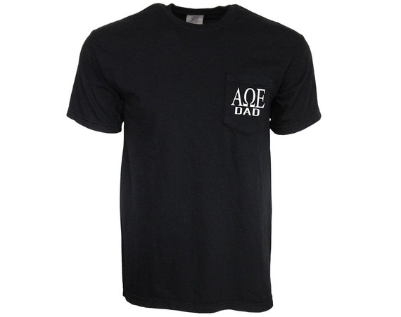Alpha Omega Epsilon Dad Comfort Color Pocket T-shirt