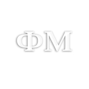 Phi Mu Window Decal