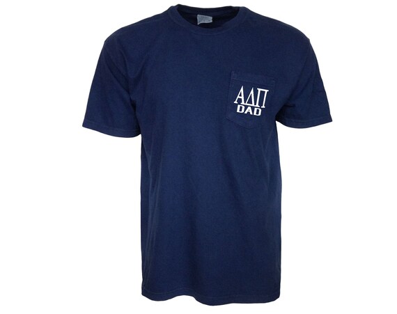 Alpha Delta Pi Dad Comfort Color Pocket T-shirt