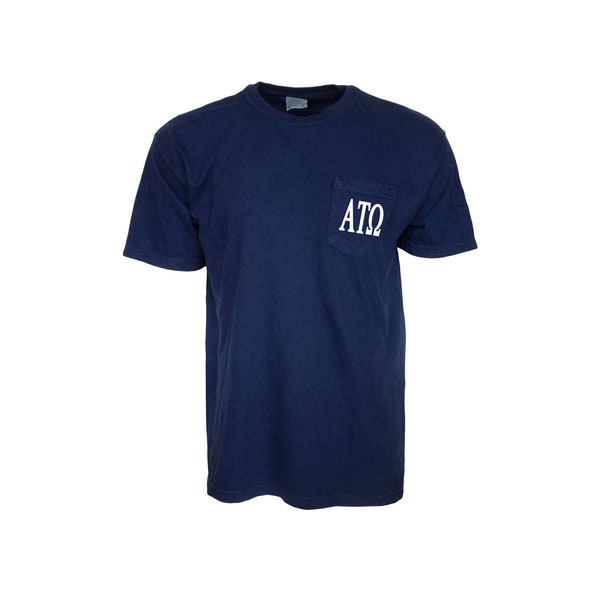 Alpha Tau Omega Comfort Color Pocket T-shirt