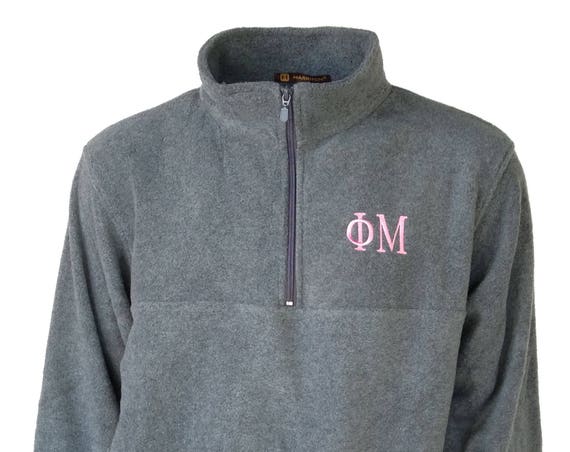 Phi Mu Fleece Quarter Zip Pullover
