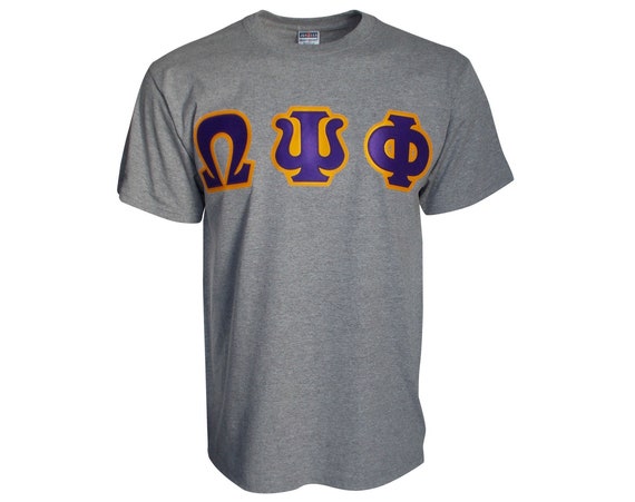 Omega Psi Phi Letter T-shirt