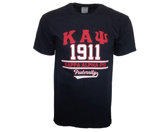 Kappa Alpha Psi Black Printed T-shirt