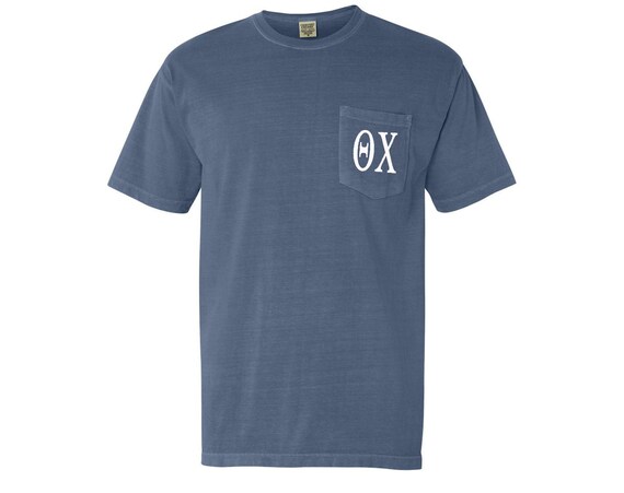 Theta Chi Comfort Color Pocket T-shirt