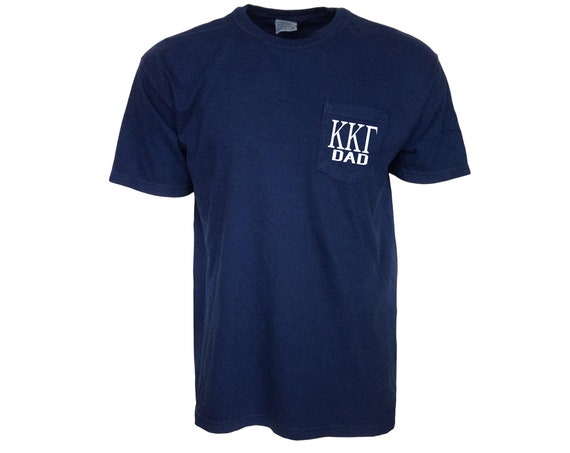 Kappa Kappa Gamma Dad Comfort Color Pocket T-shirt