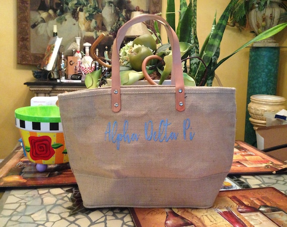 Custom Sorority Jute Handbag