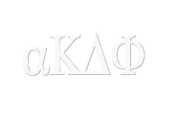 alpha Kappa Delta Phi Window Decal