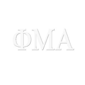 Custom Greek Letter Window Decal