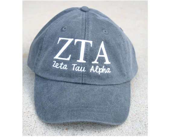 Custom sorority script baseball cap