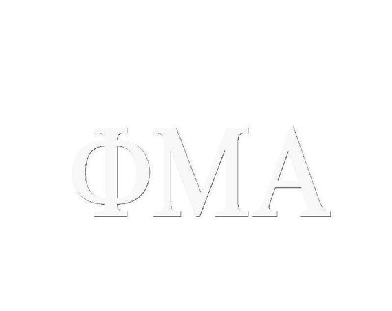 Phi Mu Alpha Window Decal