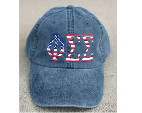 Phi Sigma Sigma American Flag Cap