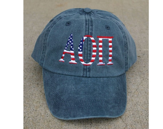 Alpha Omicron Pi American Flag Cap