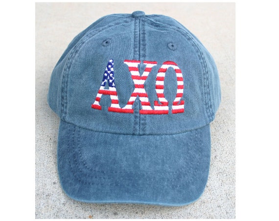 Alpha Chi Omega American Flag Cap