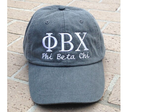 Phi Beta Chi with script baseball cap