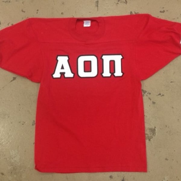 Custom Sorority-Fraternity Sewn Letter Jersey