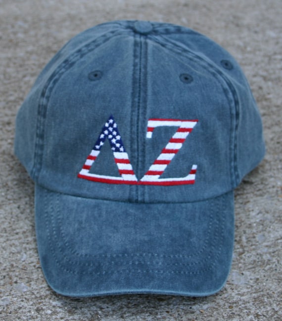 Delta Zeta American Flag Cap