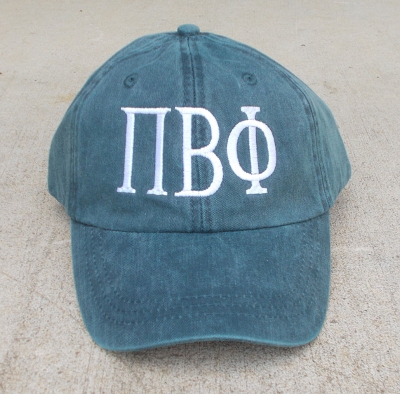 Custom Greek Letter Baseball Cap