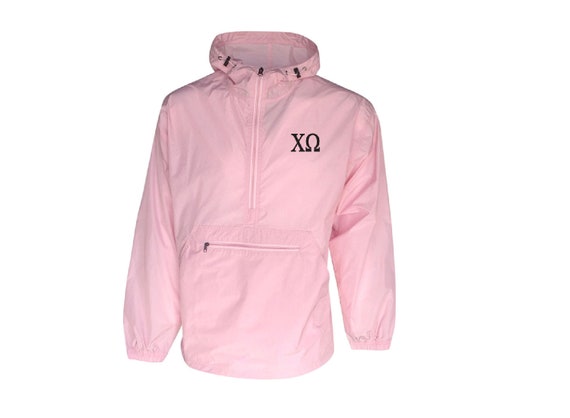 Chi Omega Unlined Anorak (Pink)