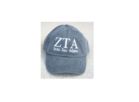 Custom sorority script baseball cap