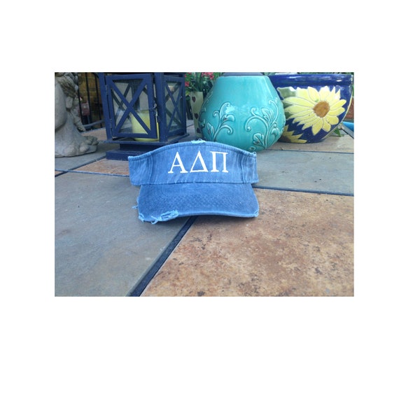 Alpha Delta Pi Distressed Visor