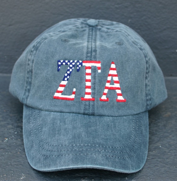 Zeta Tau Alpha American Flag Cap
