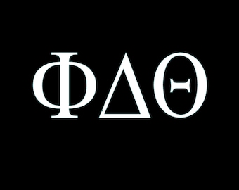 Phi Delta Theta Window Decal