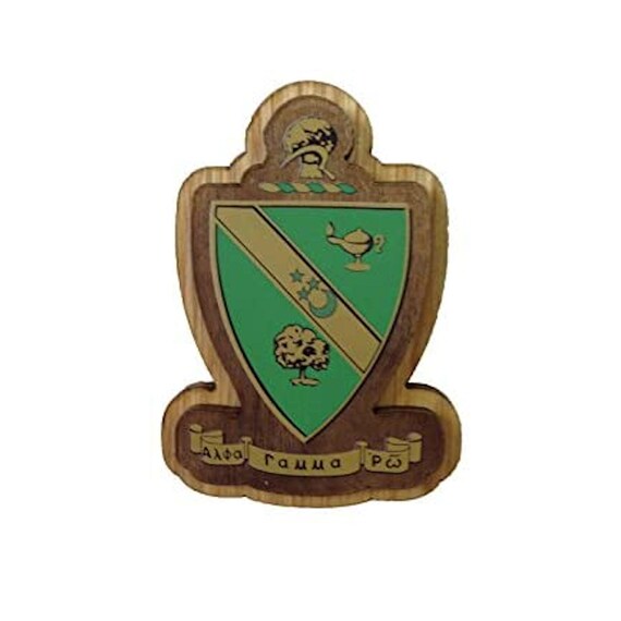 Alpha Gamma Rho Wooden Crest