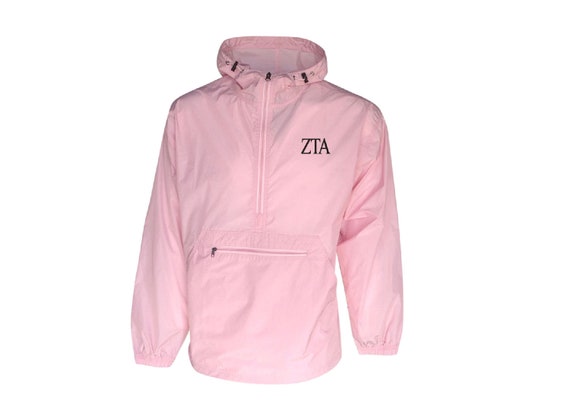 Zeta Tau Alpha Unlined Anorak (Pink)