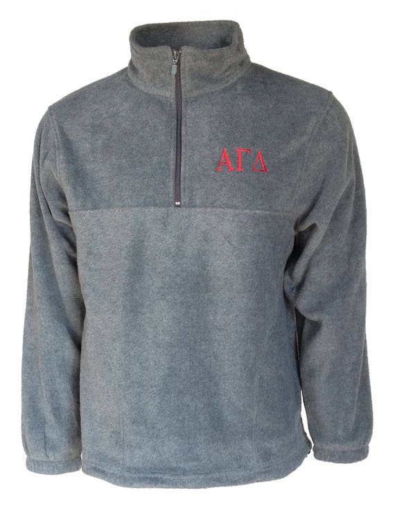 Alpha Gamma Delta Fleece Quarter Zip Pullover