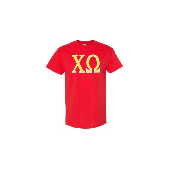 Chi Omega - T-shirt - 2 color letters