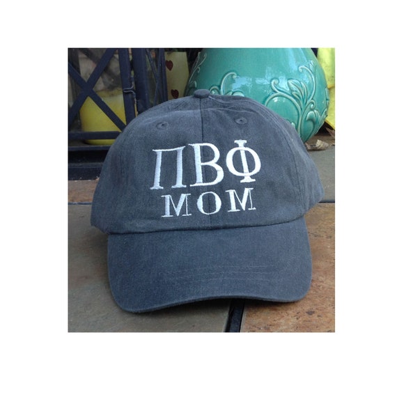 Custom Greek Letter MOM baseball cap
