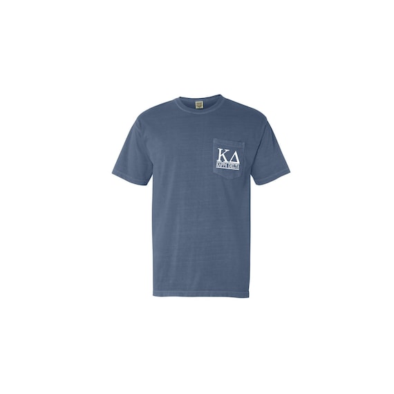 Kappa Delta Bar Design Comfort Color Pocket T-shirt