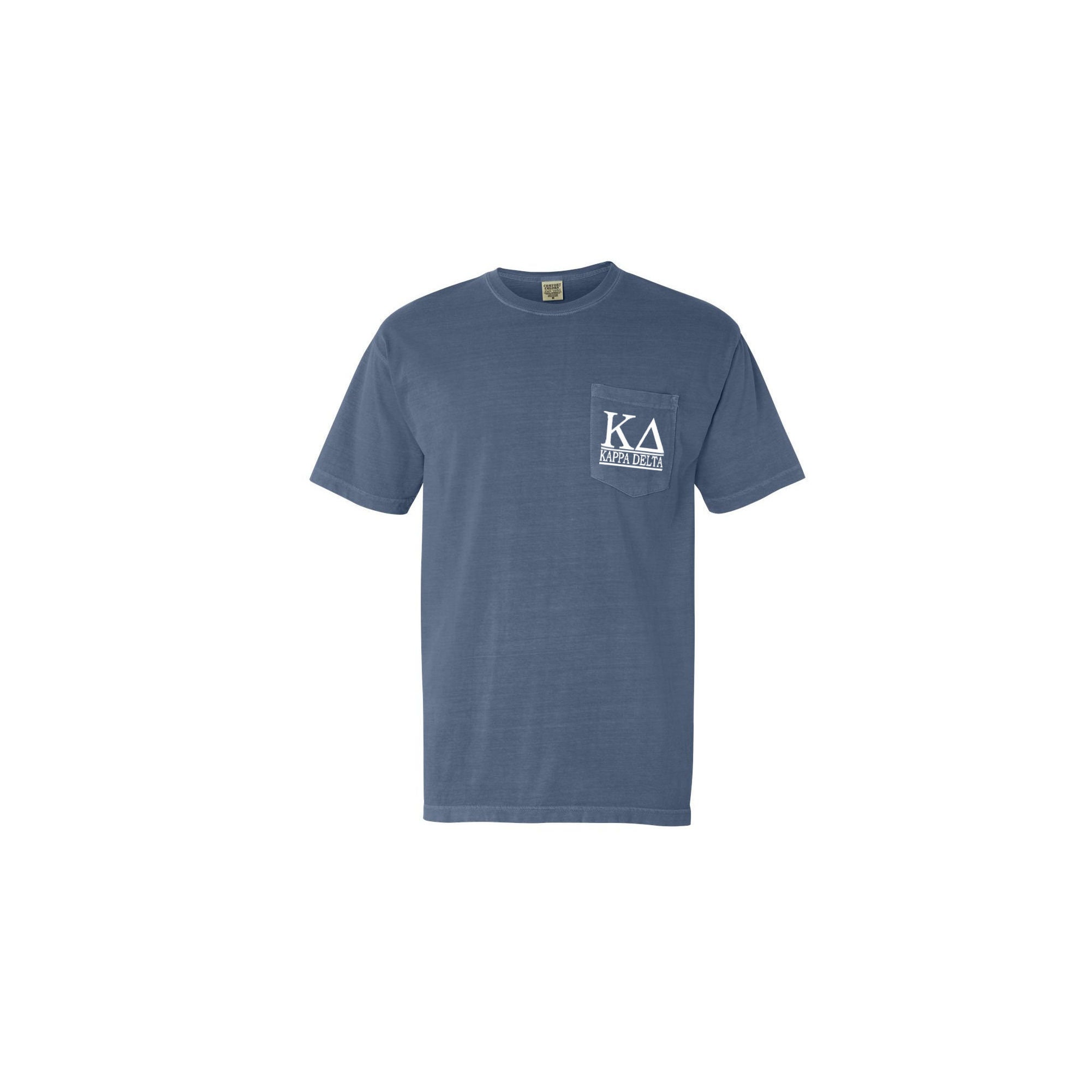 Custom Greek Bar Design Comfort Color Pocket T-shirt
